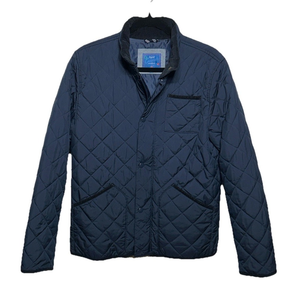 Crew‎ Cuts Kids Quilted Field Jacket Navy Blue Size Youth XL